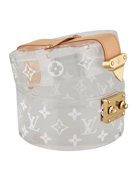 louis vuitton clear box purse|louis clear round purse.